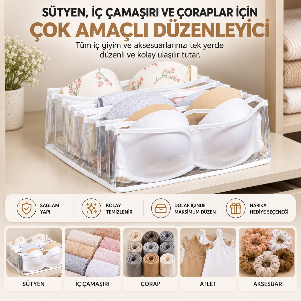 İç Giyim Düzenleyici (2'Li Paket)
